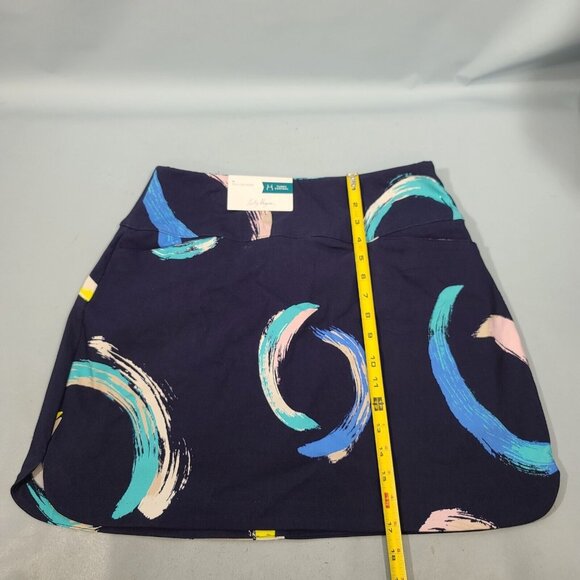 Lady Hagen 17" Tummy Control Skort Navy Print Women's Size Medium NWT - Picture 8 of 9